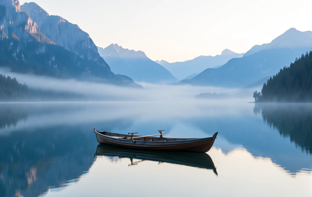 Serene landscape representing mental and physical clarity